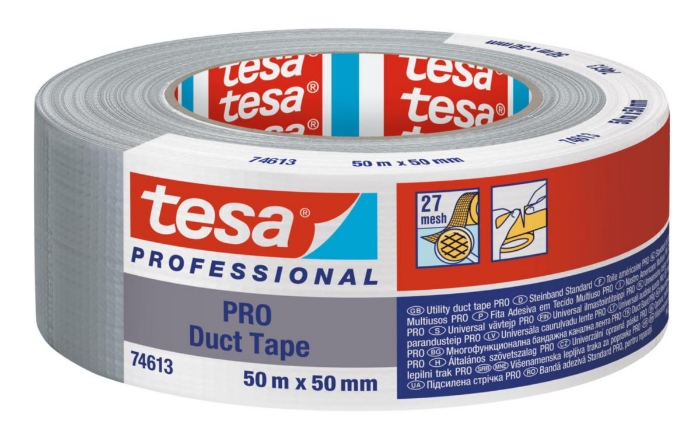 Tesa lerretstape 74613 PRO 50MMX50M Sølvgrå