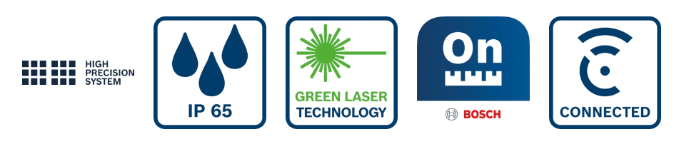 High precision system, IP65, Grønn laser, Bluetooth